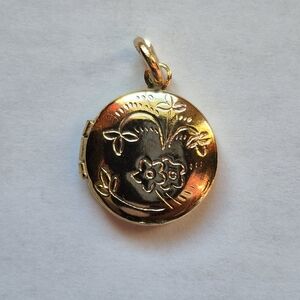 Miniature Floral Locket Charm